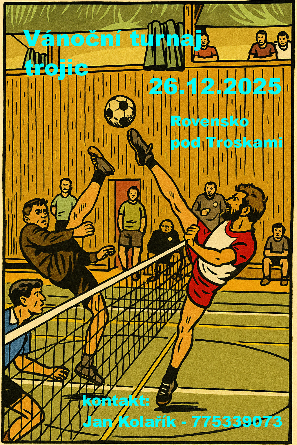 Pozvánka na vánoční turnaj v nohejbale